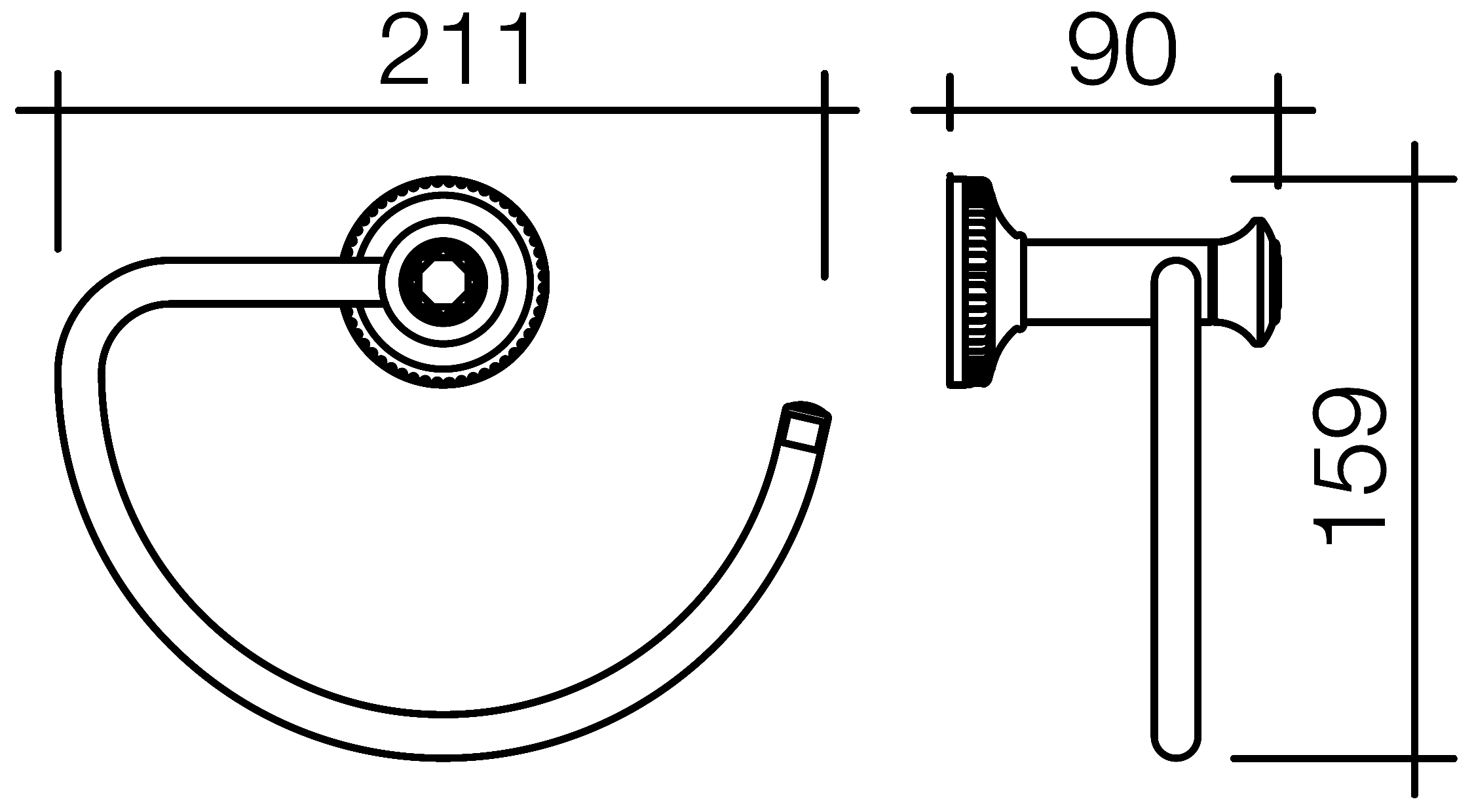 Schein Superior 7066025 Полотенцедержатель-кольцо