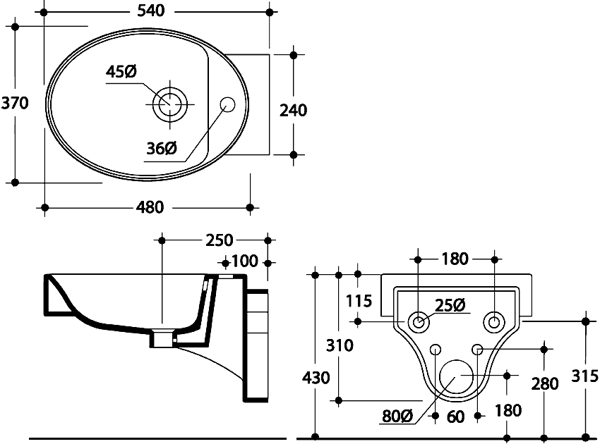 Kerasan Cento 352501  Биде подвесное