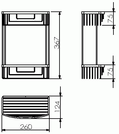 Langberger 70162  Полочка-решётка двухъярусная