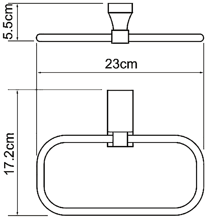 WasserKraft Lopau K-6060 Полотенцедержатель-кольцо