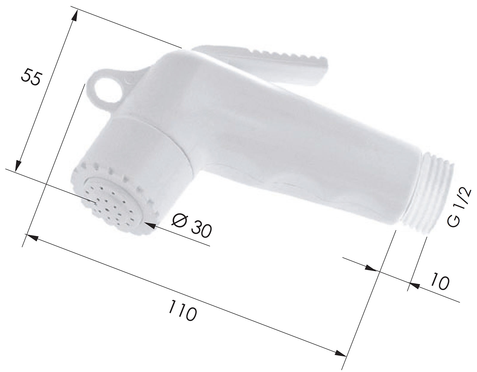 Remer 332DPBN Гигиенический душ пластиковый (белый)
