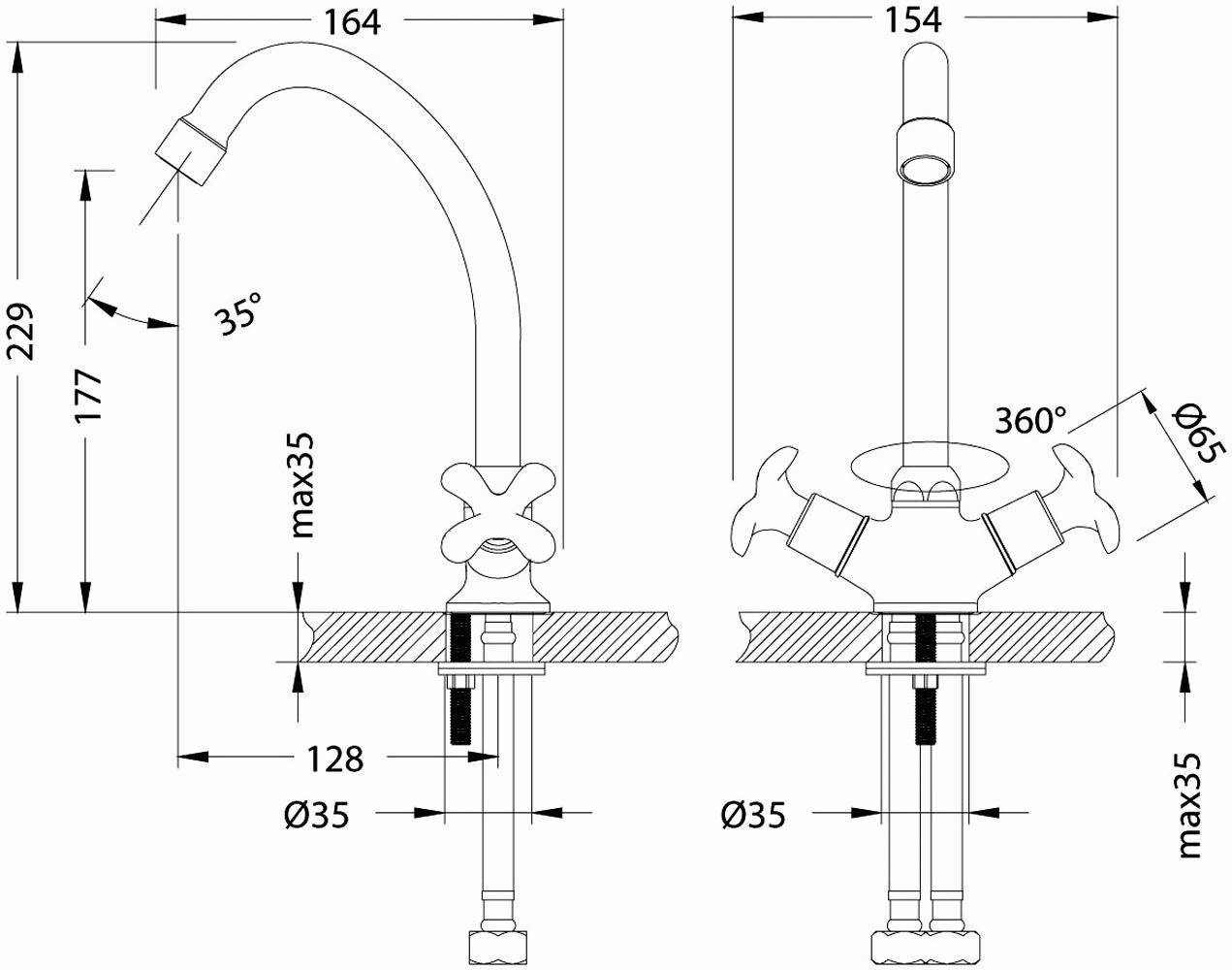 Lemark Flora LM0104C Смеситель для кухни