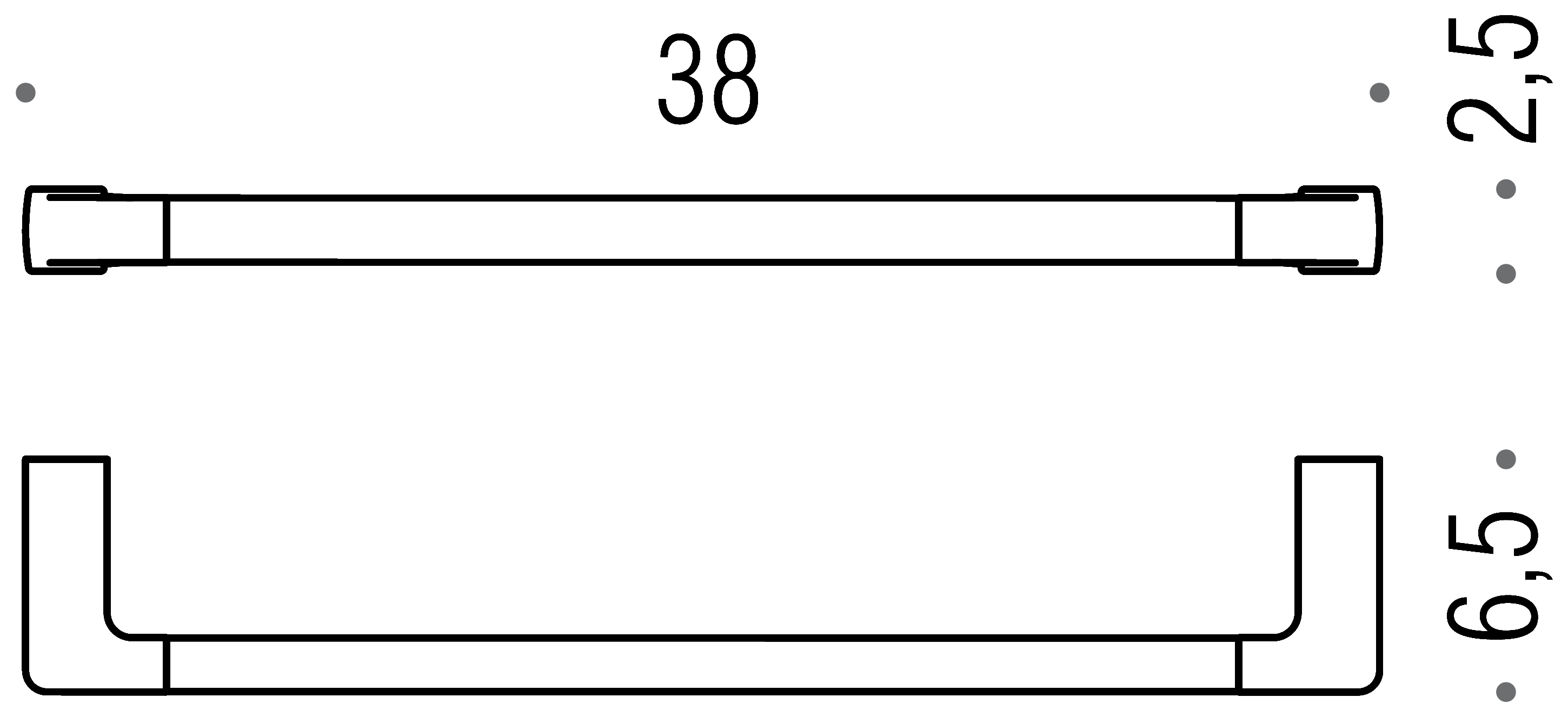 Colombo lulu B6209 HPS Полотенцедержатель 38 см (золото)
