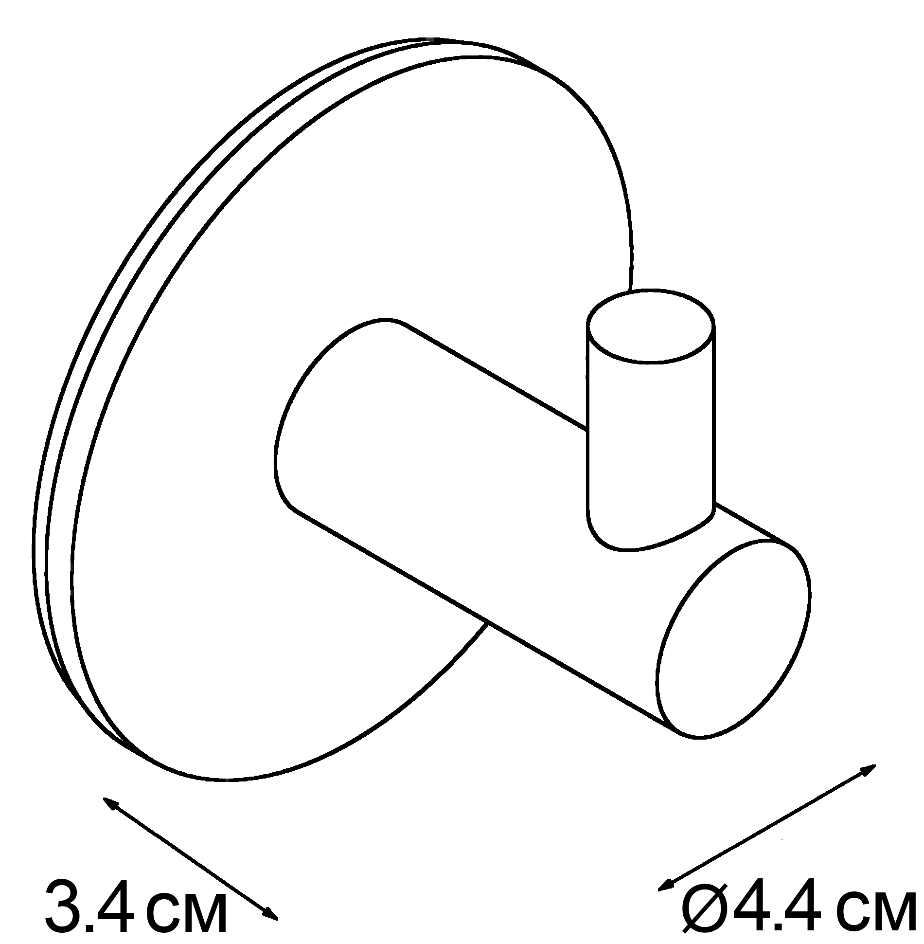 Fixsen Practica FX-558A Крючки 2 шт. самоклеящиеся (чёрный)