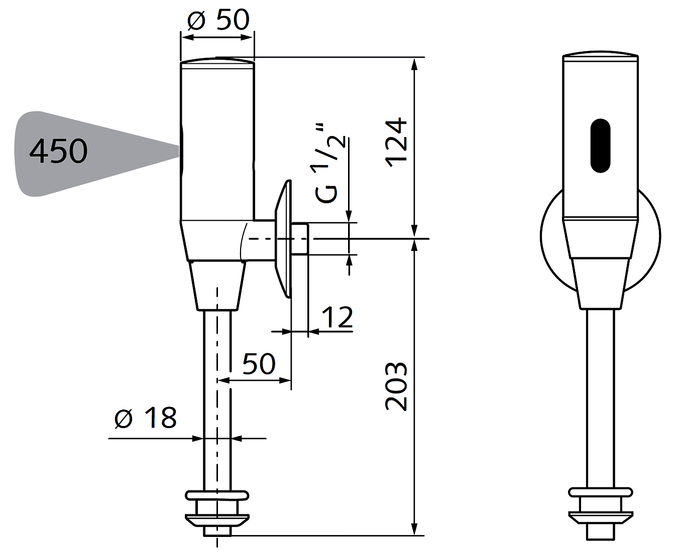 Schell Schelltronic 01 113 06 99 Бесконтактное смывное устройство для писсуара
