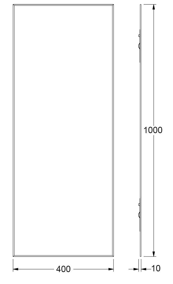 Evoform Standard BY0230 Зеркало 40x100 с фацетом 5 мм