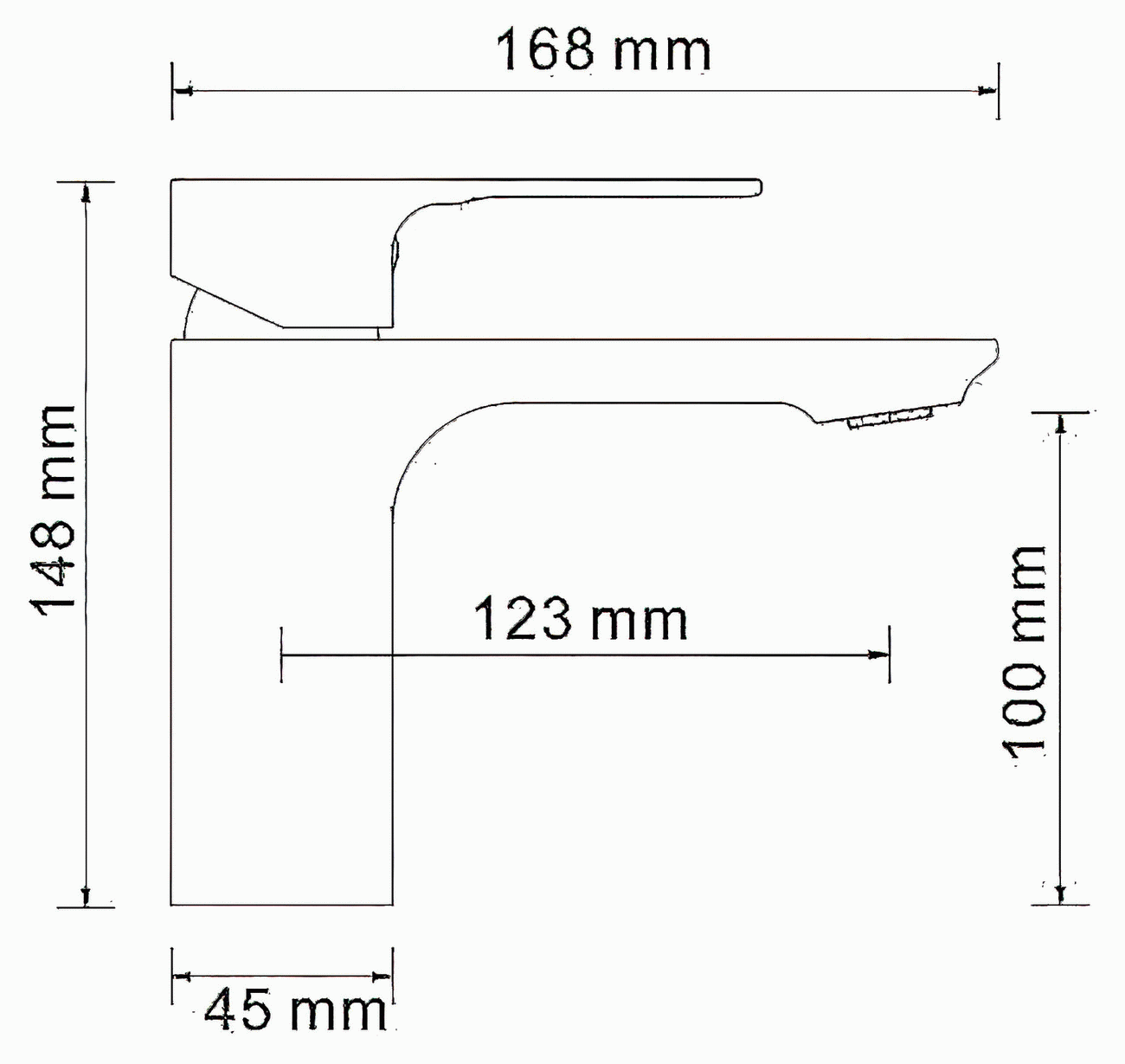 WasserKraft Dinkel 5803 Смеситель для раковины