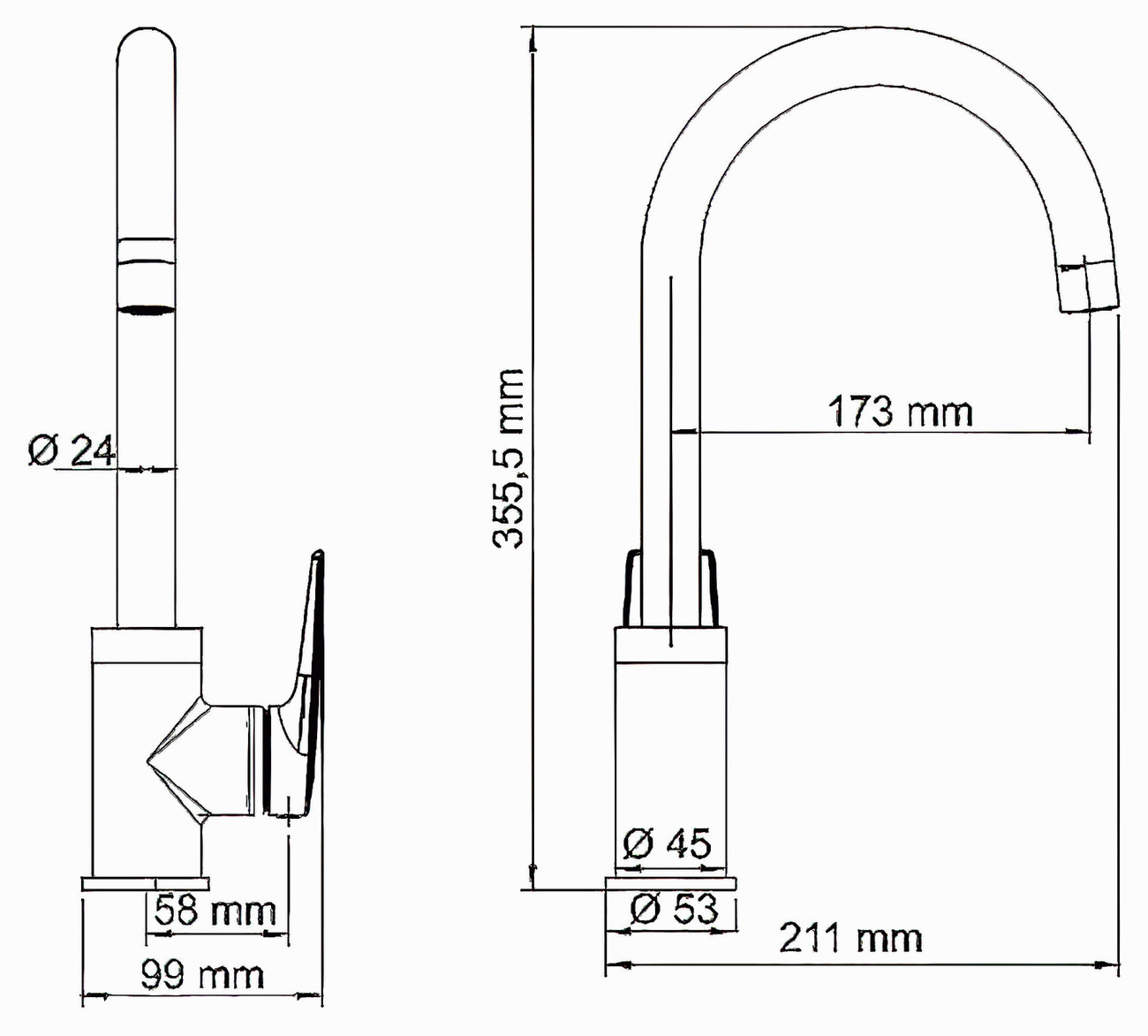 WasserKraft Lopau 3207 Смеситель для кухни