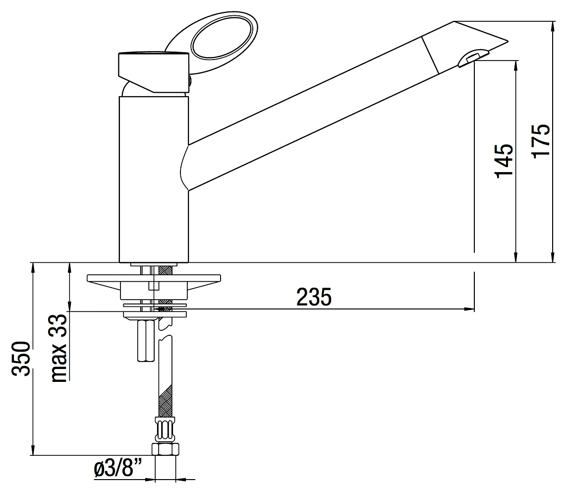 Nobili OZ OZ113/1CR  Смеситель кухонный