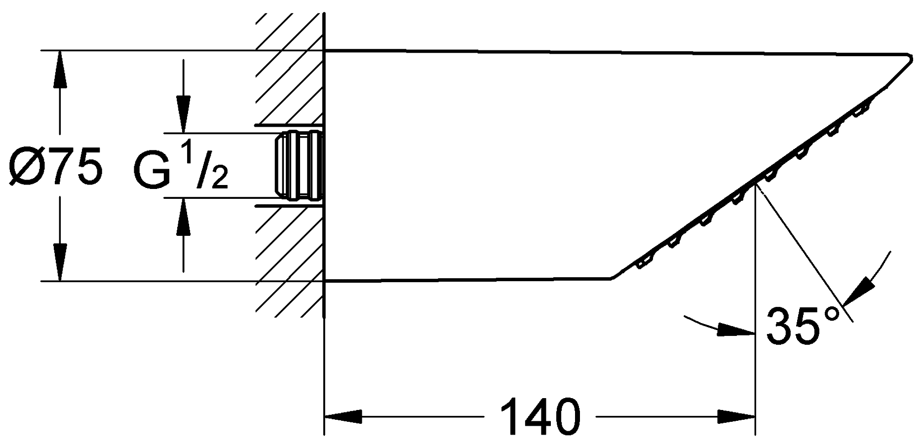 Grohe Sena 28308 000 Верхний душ