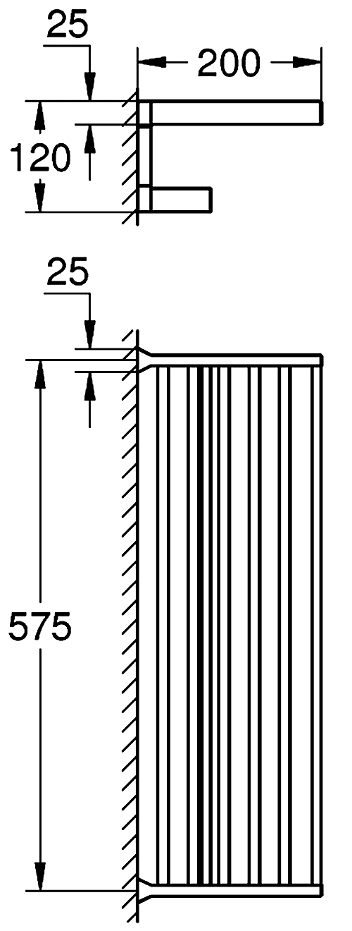 Grohe Selection Cube 40804 000 Полка для полотенец