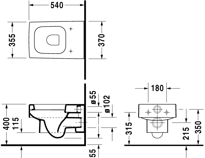 Duravit Vero 221709/006769  Унитаз подвесной с сидением и крышкой SoftClose