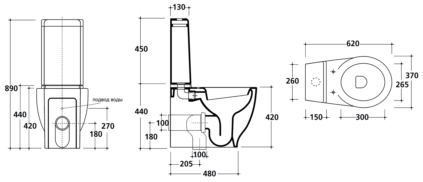 Galassia Ergo 7111/7112/7115 Унитаз-компакт с сиденьем и крышкой SoftClose