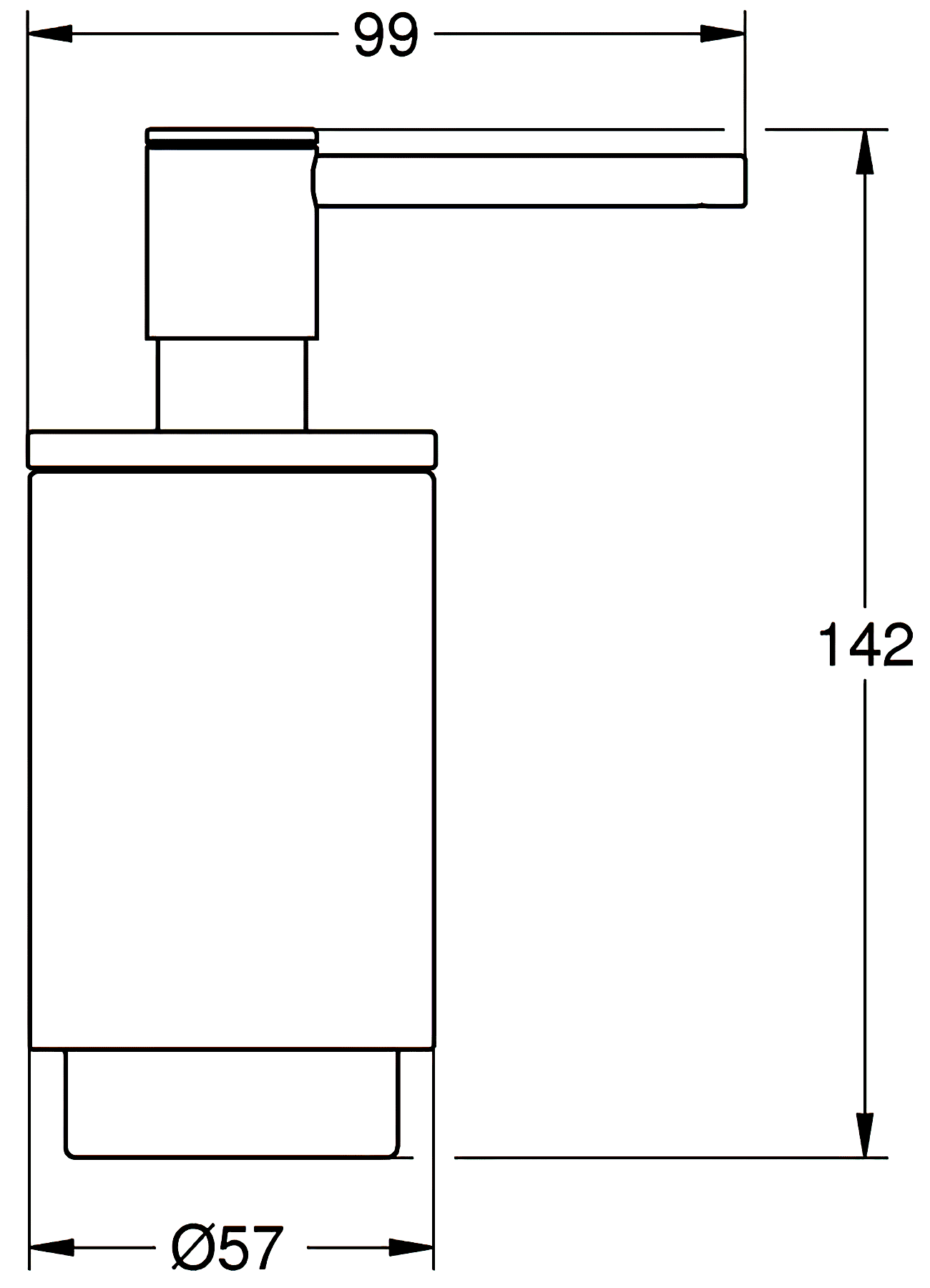 Grohe Selection 41028 000 Диспенсер для жидкого мыла (колба)