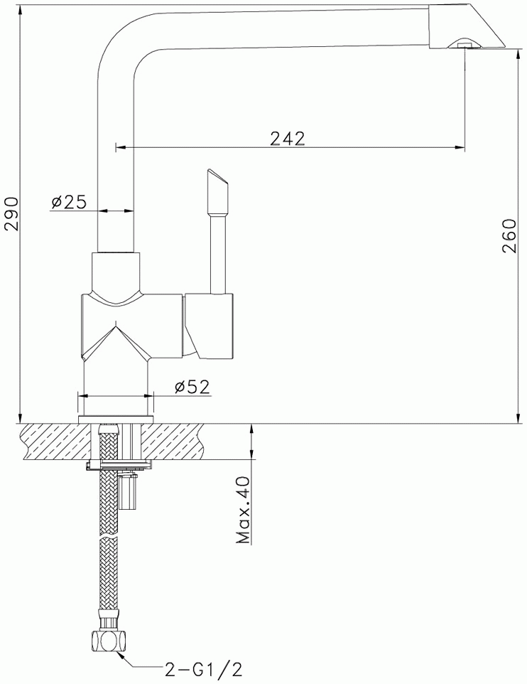 Lemark Expert LM5074S Смеситель для кухни