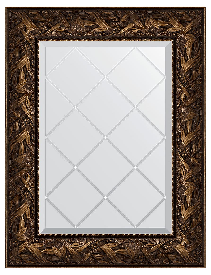 Evoform Exclusive-G BY4029 Зеркало с гравировкой в багетной раме 59x76