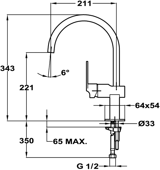 Teka Cuadro 38.915.02.1N Смеситель кухонный (чёрный)