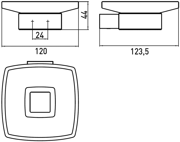 EMCO Loft 0530 001 00 Мыльница настенная