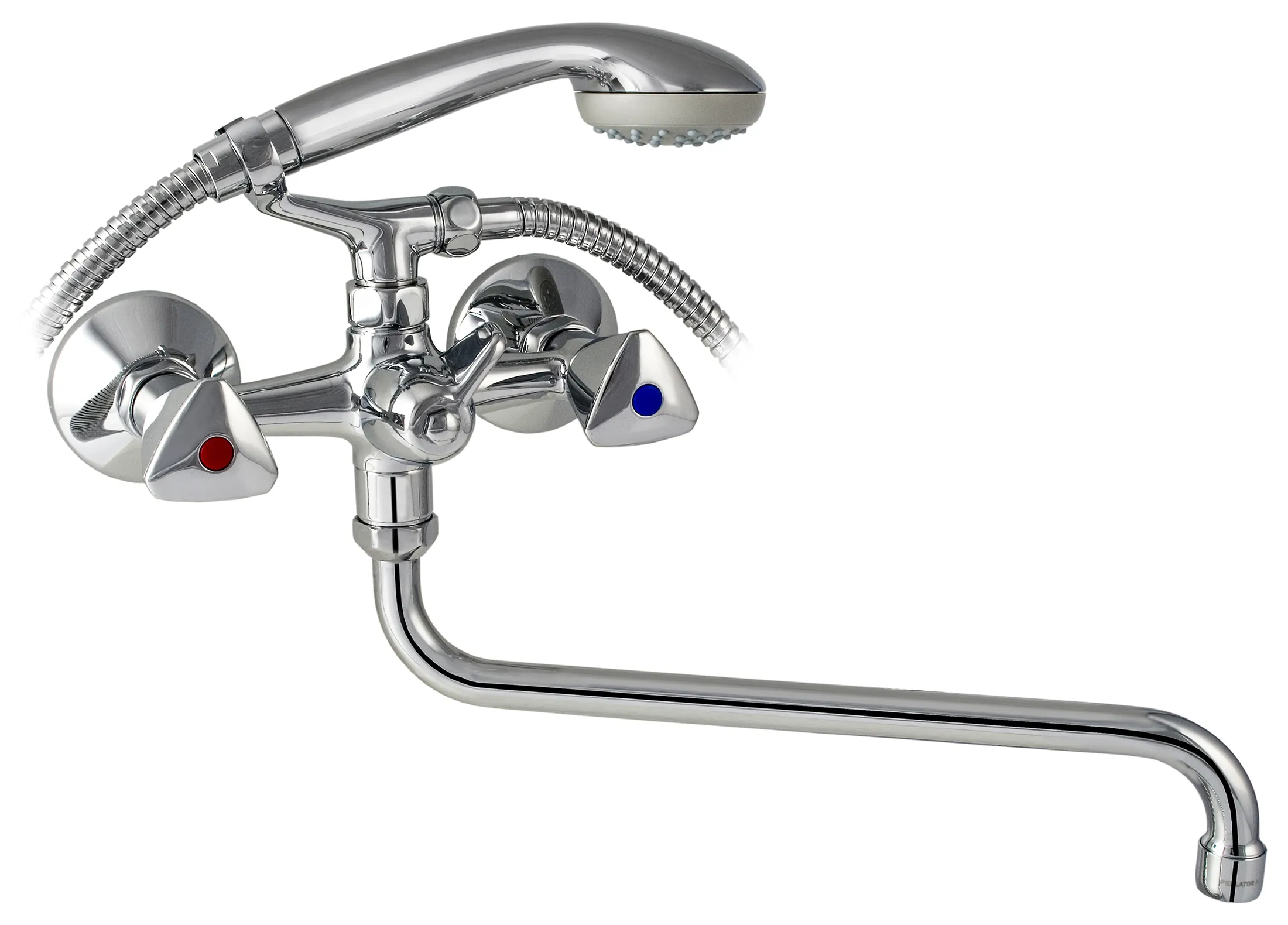 Mofem Evrostar 604E 145-0002-31 Смеситель для ванны с душевым набором излив 300 мм (керамика)