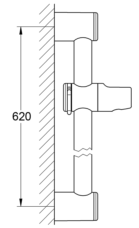 Grohe Relexa Plus 28620 000 Душевая штанга 0.6 м