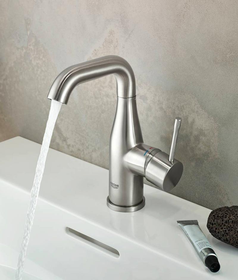 Grohe Essence+ 23462 DC1 Смеситель для раковины с донным клапаном (сталь)