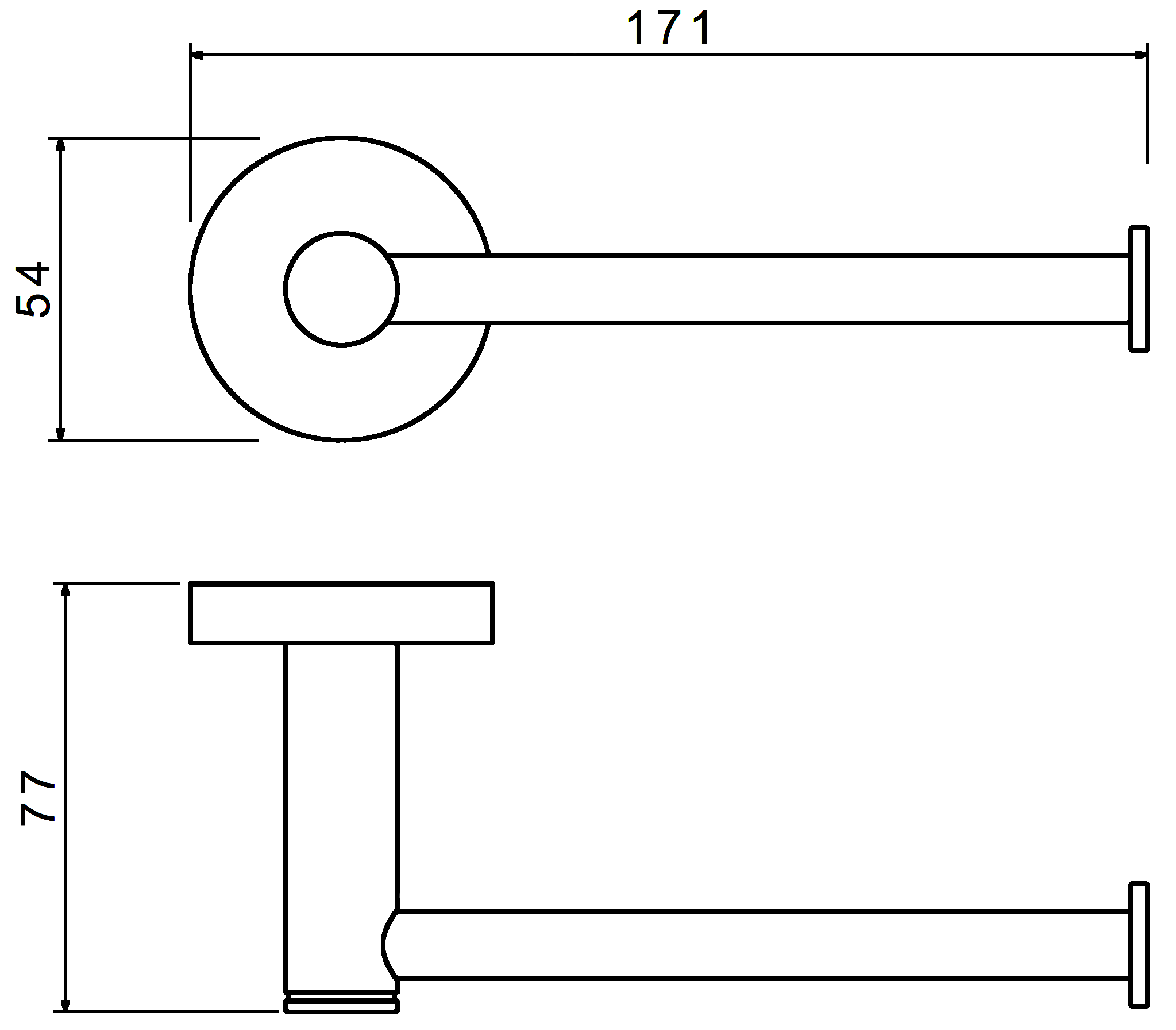 Schein Kahlo 9141MB Держатель туалетной бумаги (чёрный)