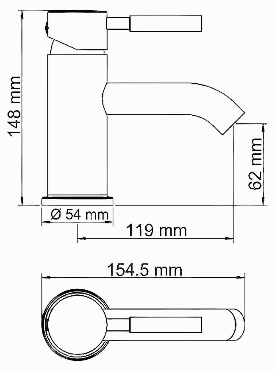 WasserKraft Main 4105 Смеситель для раковины