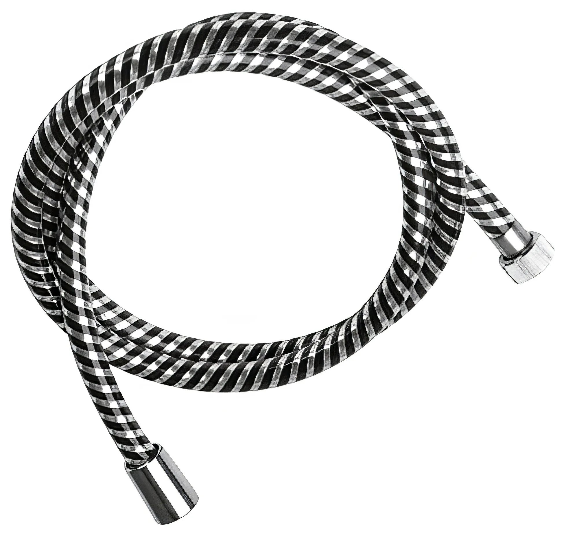 Remer 332CNNC150 Душевой шланг 1.5 м ПВХ (хром/чёрный)