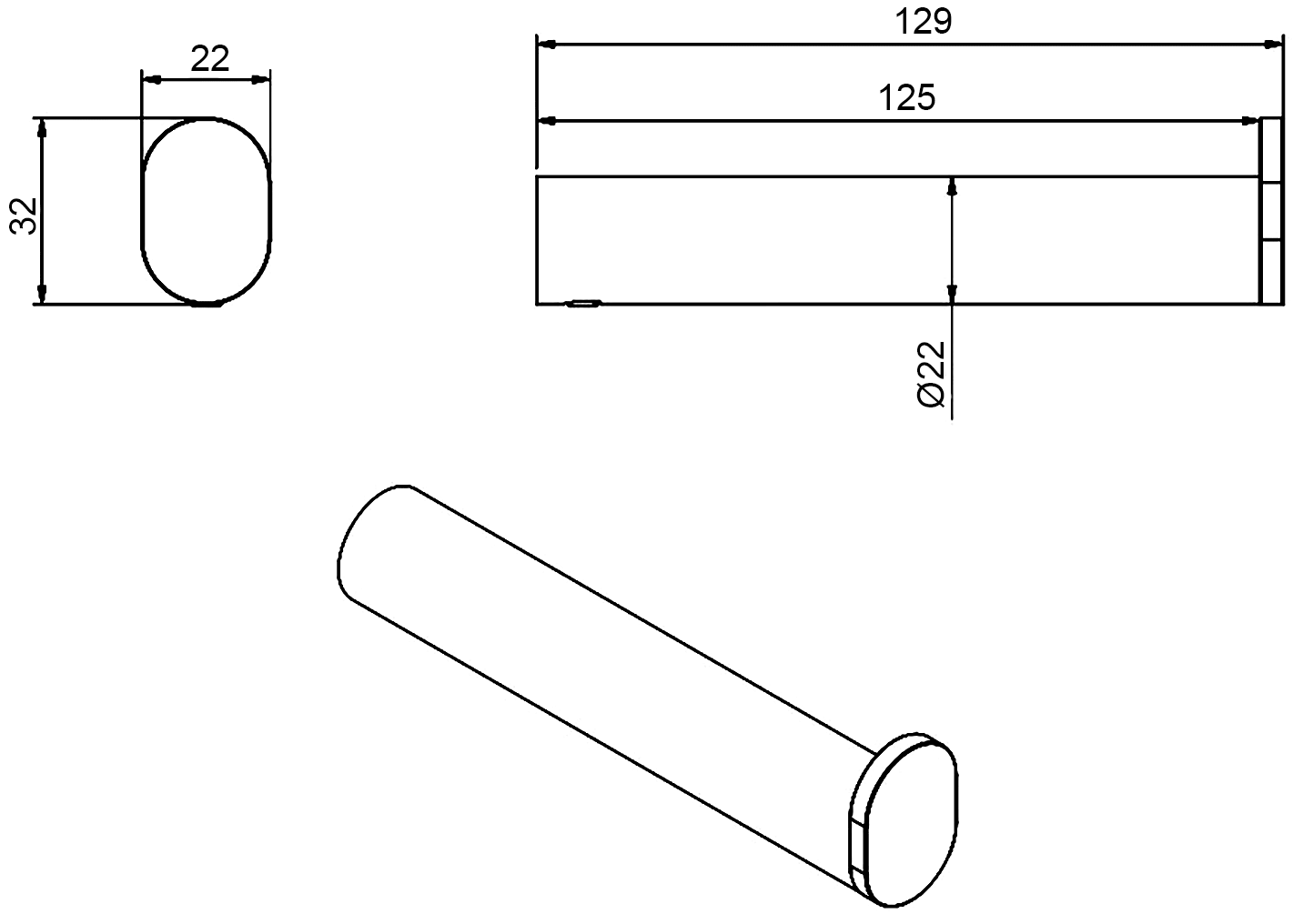 Langberger 28048A-BP Держатель запасного рулона (чёрный)