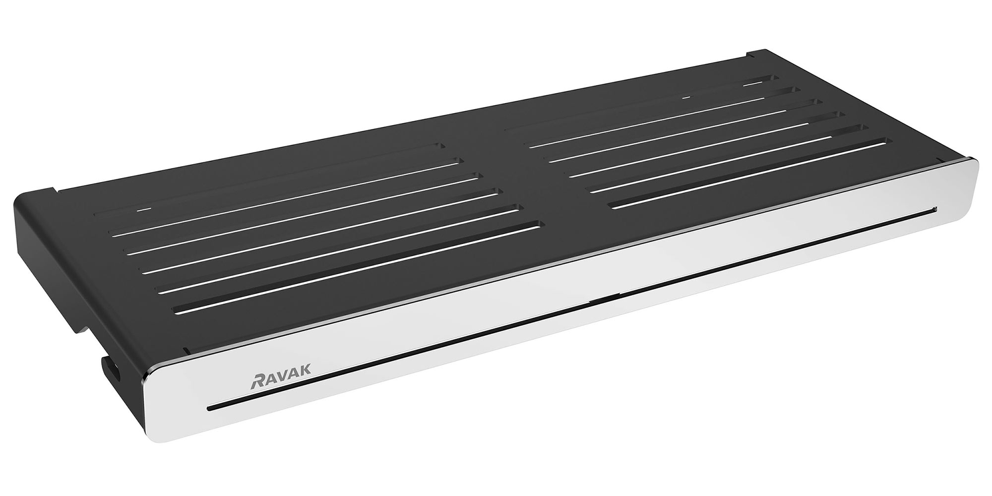 Ravak Slim S X07P575 Полка для банных принадлежностей (хром/чёрный)