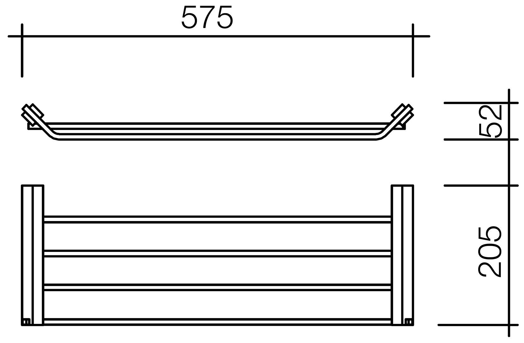 Schein Watteau 1210B Полка для полотенец