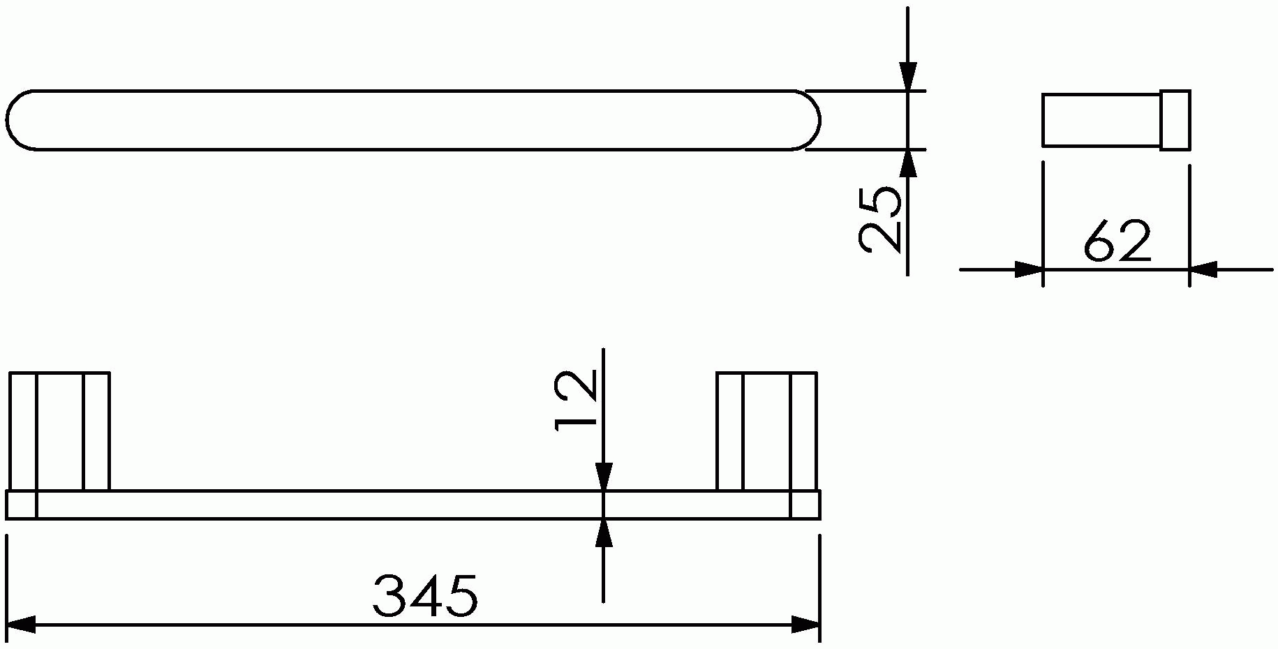 Langberger Lugano 24056A Поручень 30 см