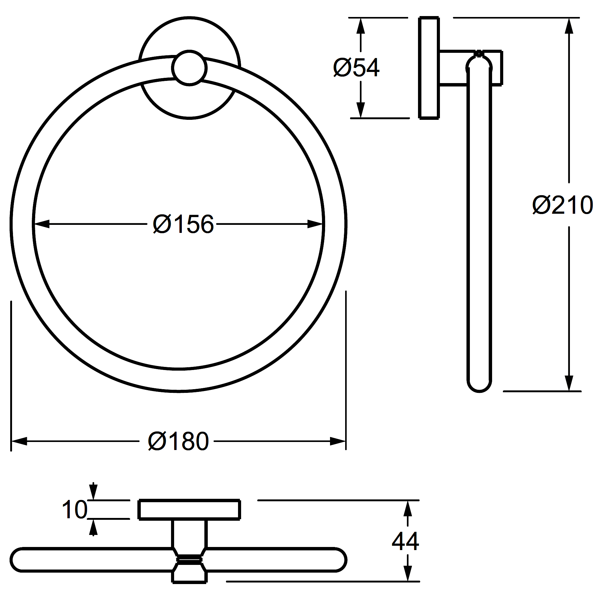 Grohe Essentials 40365 001 Полотенцедержатель-кольцо (хром)