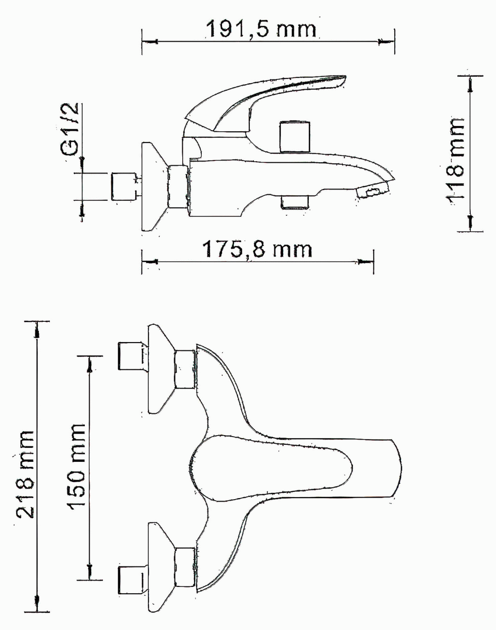 WasserKraft Rossel 2801 Смеситель для ванны