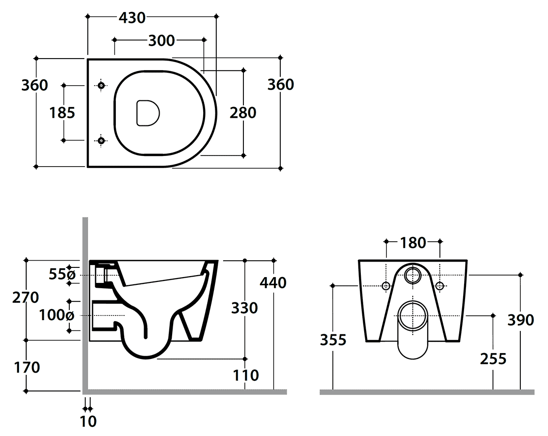 GLOBO Forty3 FOS04.BI/FOR22.BI Унитаз подвесной с сиденьем и крышкой SoftClose