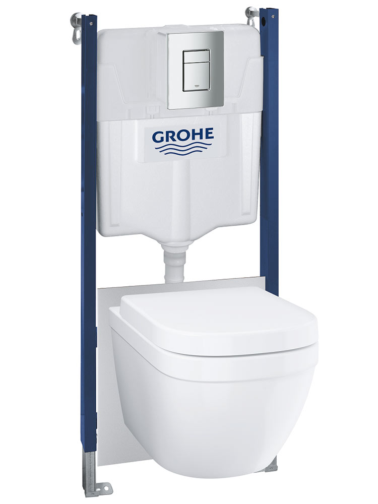 Grohe Solido 39186 001 Подвесной унитаз Euro Ceramic с монтажной рамой