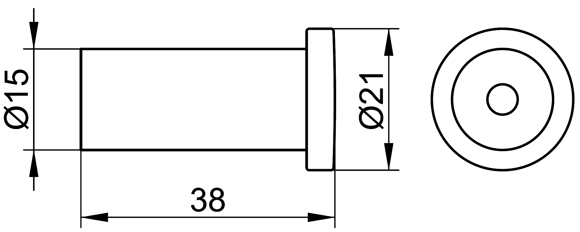 KEUCO Plan 14916 370000 Крючок (чёрный)