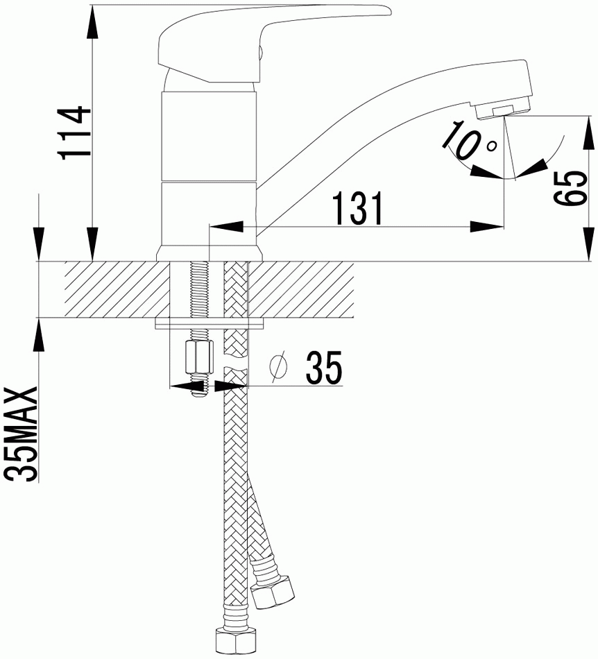 Lemark Pramen LM3307C Смеситель для раковины