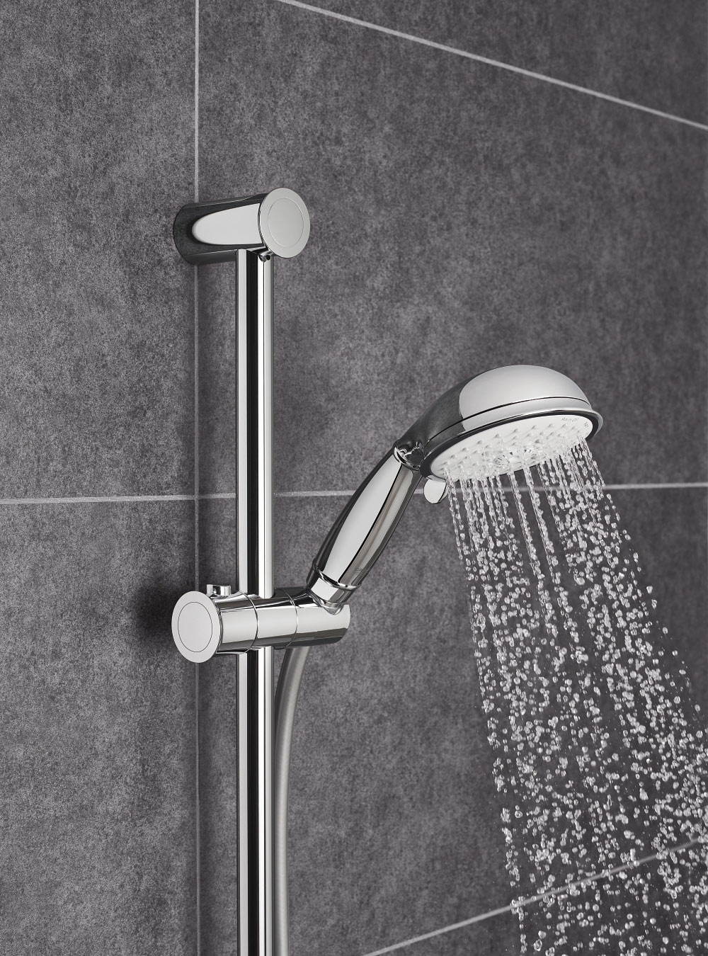 Grohe Tempesta Rustic 27609 001 Душевой гарнитур 0.6 м с полочкой (4 режима)