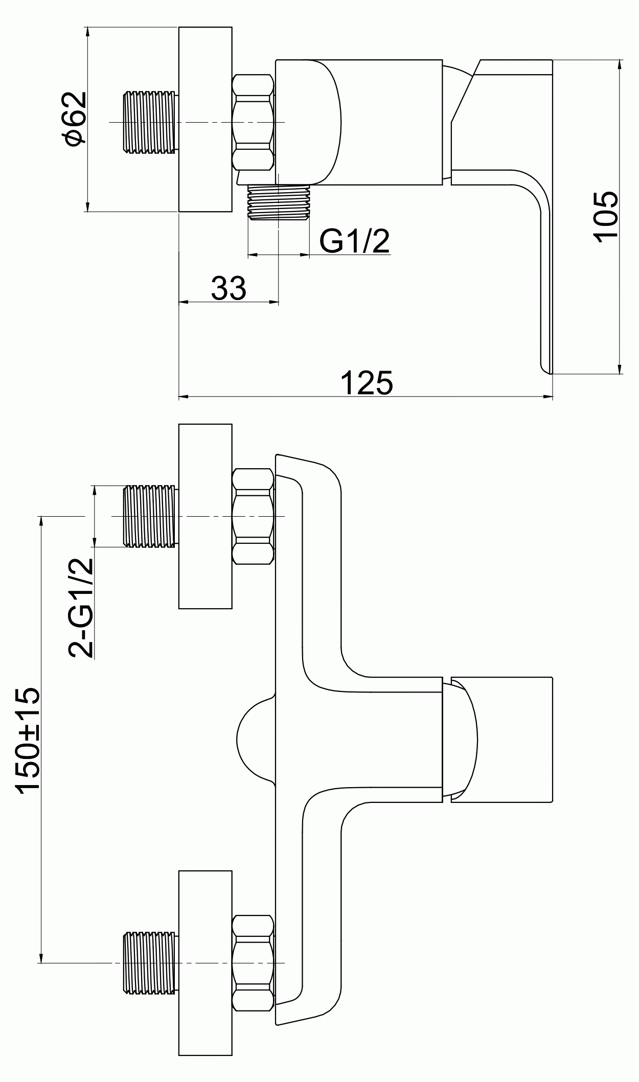 Cersanit Geo 63041 Смеситель для душа