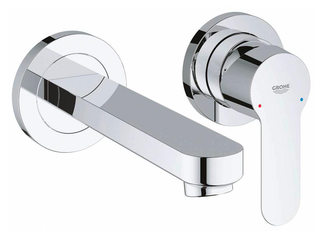 Grohe BauEdge 20474 000 Смеситель для раковины настенный