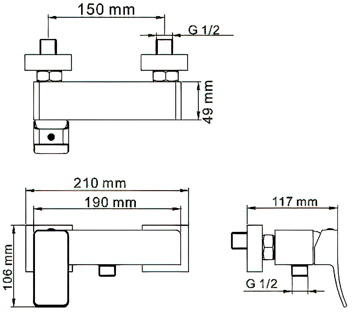 WasserKraft Aller 1062 Смеситель для душа