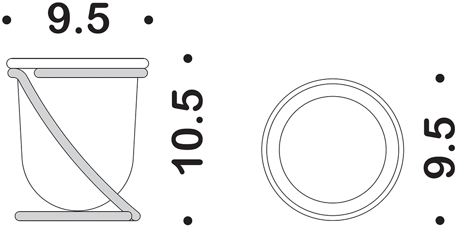 Colombo Luna B0141 Стакан настольный