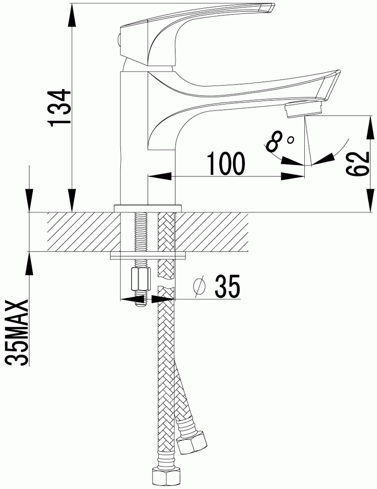 Lemark Plus Shape LM1706C Смеситель для раковины