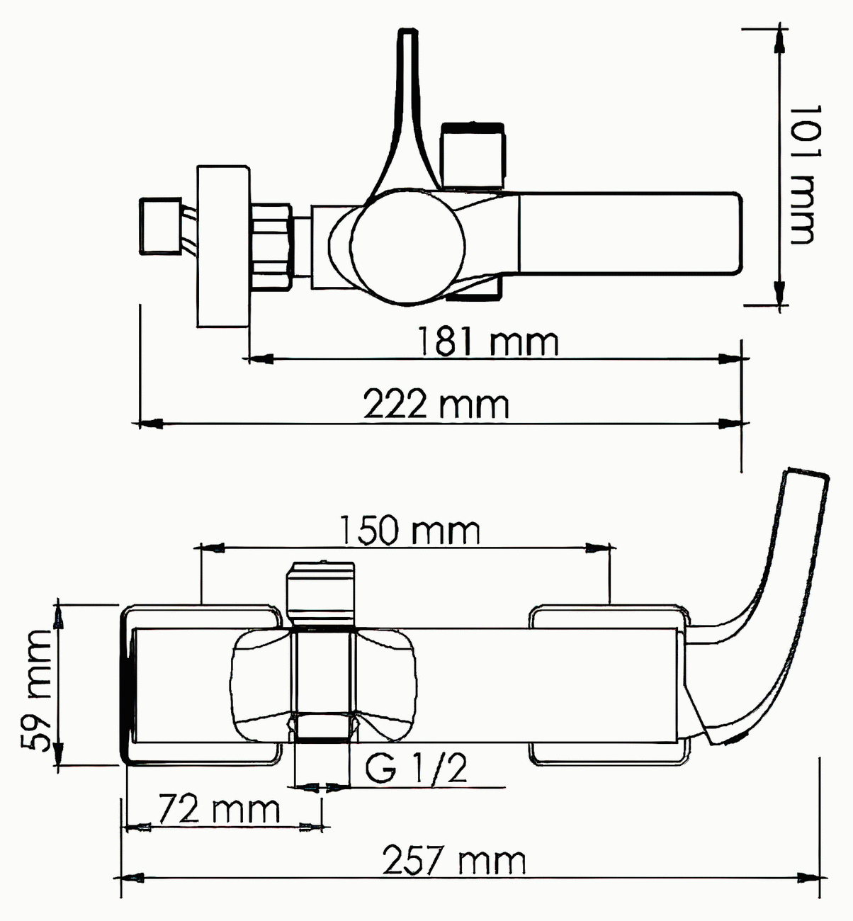 WasserKraft Sauer 7101 Смеситель для ванны (золото)