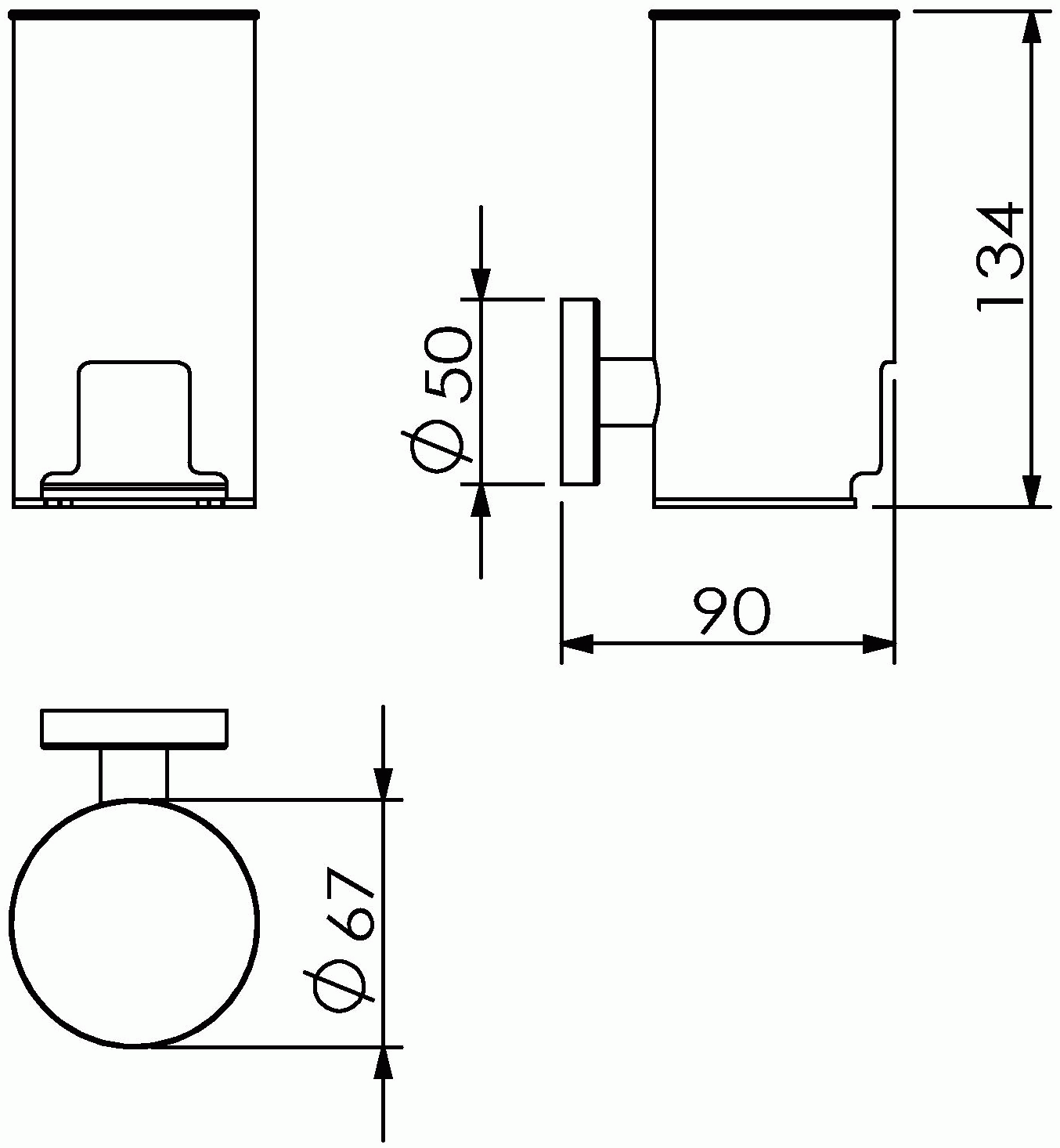 Langberger Burano 11028A Контейнер настенный для ватных дисков