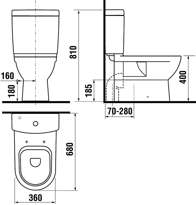 Jika MIO 2371.6/2771.3/9271.2  Унитаз-компакт с сидением и крышкой SoftClose