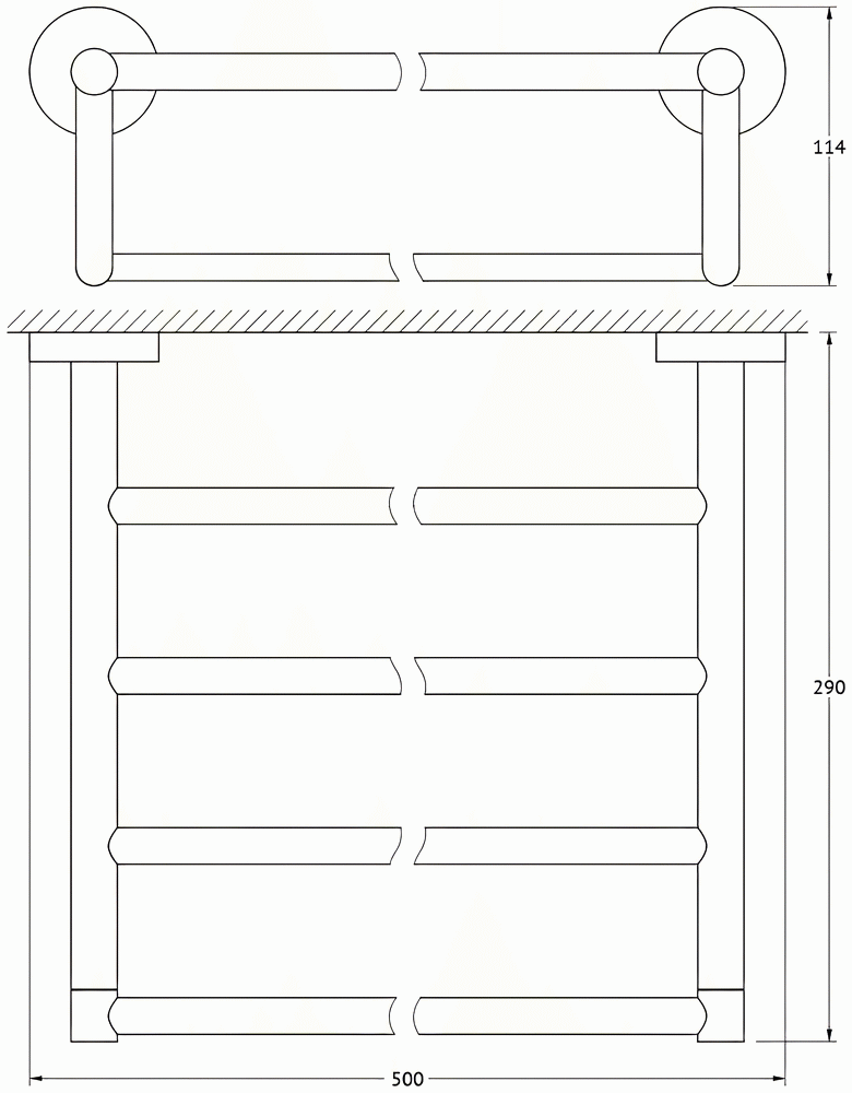 ArtWelle Harmonie HAR032 Полка для полотенец 50 см