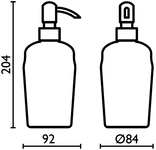 Bagno&Associati Opera 78.33.92  Диспенсер для жидкого мыла настольный (стекло)