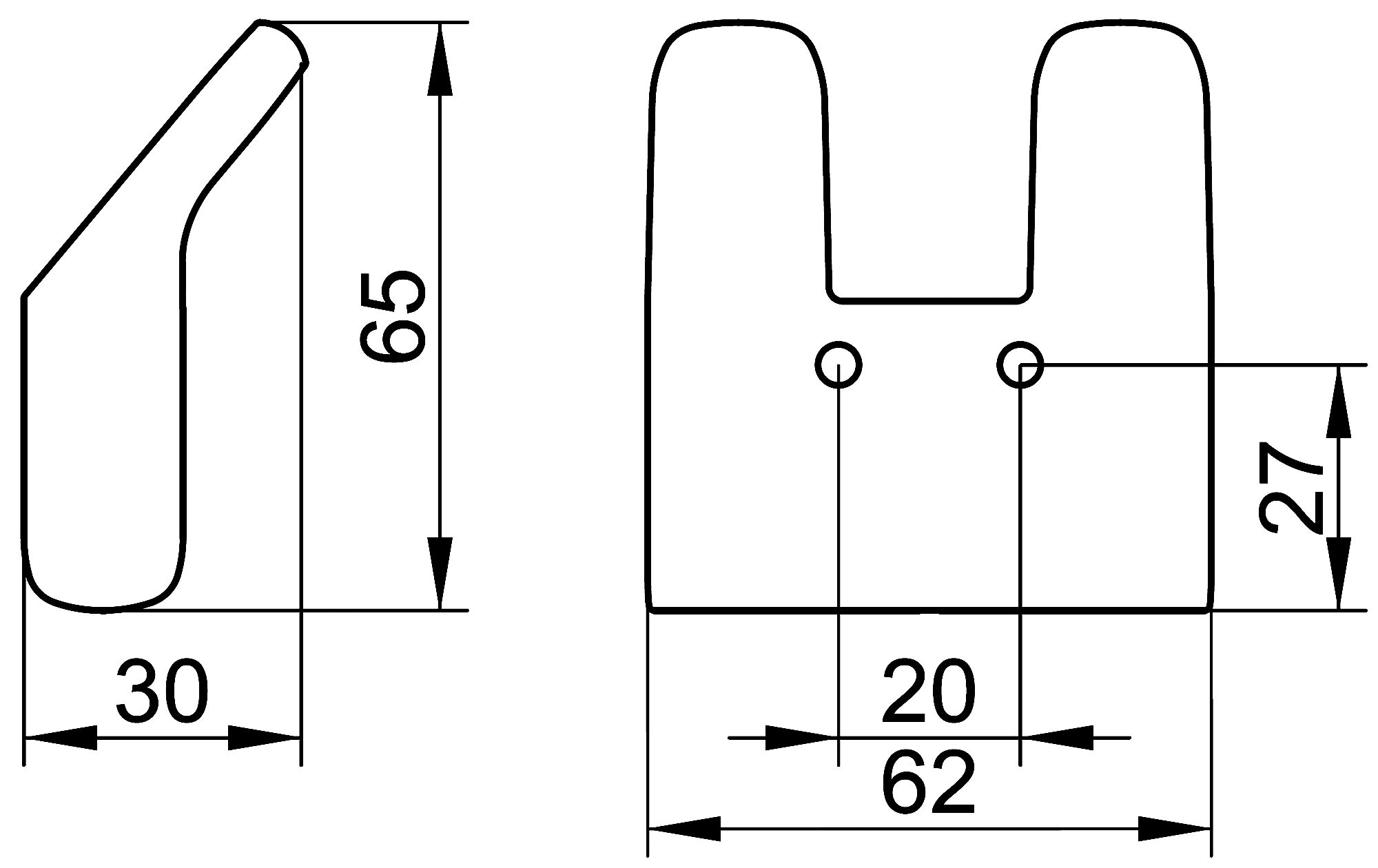 KEUCO Moll 12713 010000 Крючок двойной